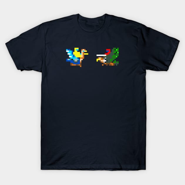 Joust 8-Bit Faceoff T-Shirt by kruk